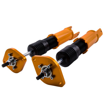 Kit de reducción de suspensión Coilover compatible con compatible para Nissan Fairlady 350Z Z33 03-08 Adj. Amortiguador juego de 4