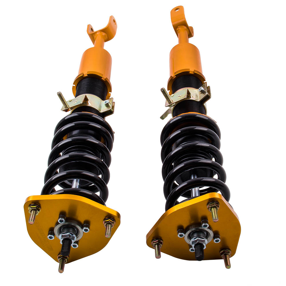 Kit de reducción de suspensión Coilover compatible con compatible para Nissan Fairlady 350Z Z33 03-08 Adj. Amortiguador juego de 4