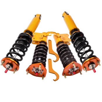 maXpeedingrods ชุดสตรัทปรับเกลียว 24 ระดับ Suspension Kits สำหรับรถยนต์ NISSAN S13 Silvia 180SX 200SX 240SX ชุดสปริงโช๊ค ลดแรงกระแทก