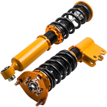 Suspensiones Coilover ajustables con amortiguador de 24 vías compatible para Nissan S13 180SX 240SX 89-94 Juego de 4