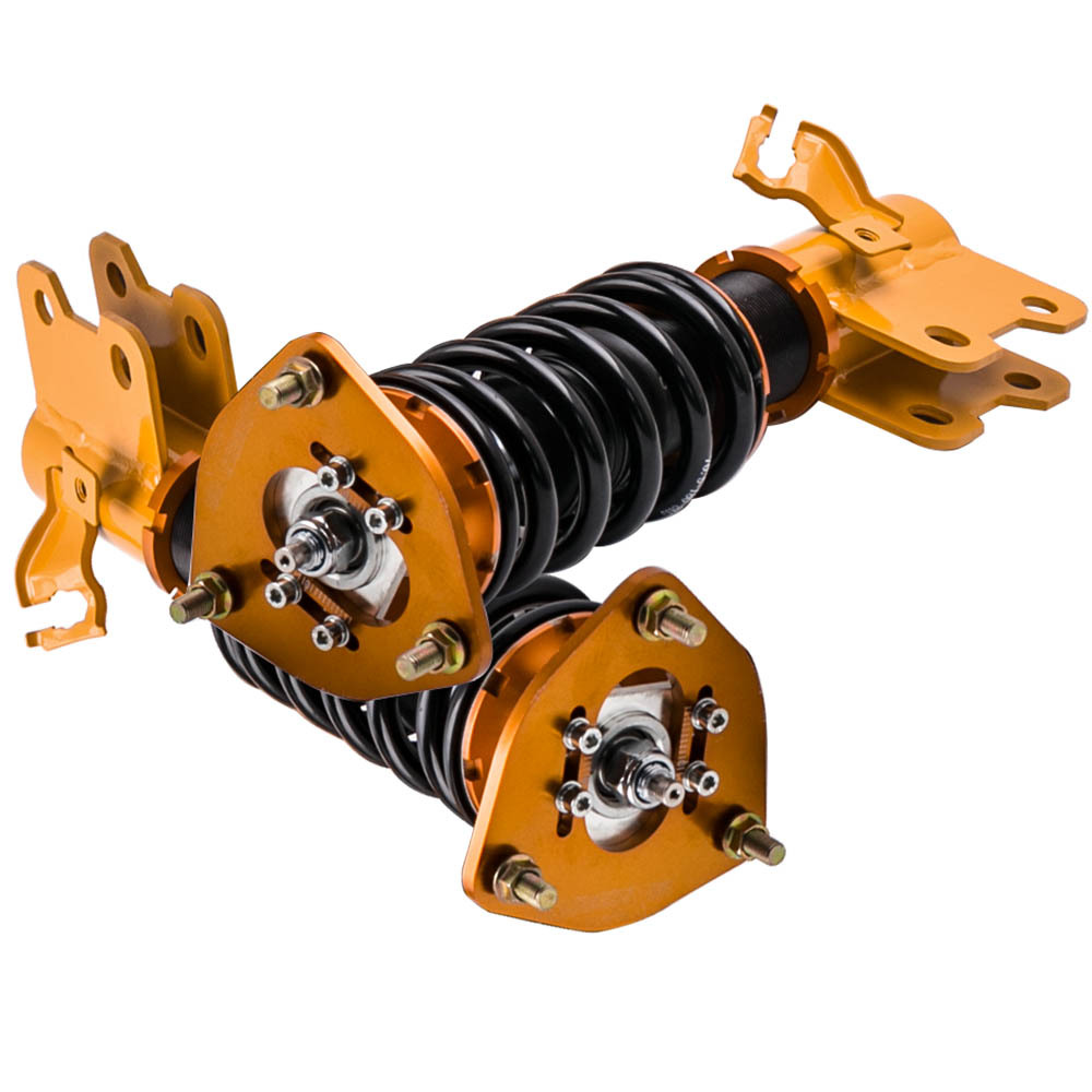 Compatible for Nissan S14 200SX 240SX Silvia 1994 - 1998 4pcs 24 Ways Adjustable Coilover Suspension Kit  Lowering Kit