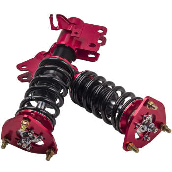 Compatible for Nissan S14 Silvia 200SX 240SX Coilover 94-98 Red Full Adjustable Coilovers  Lowering Kit