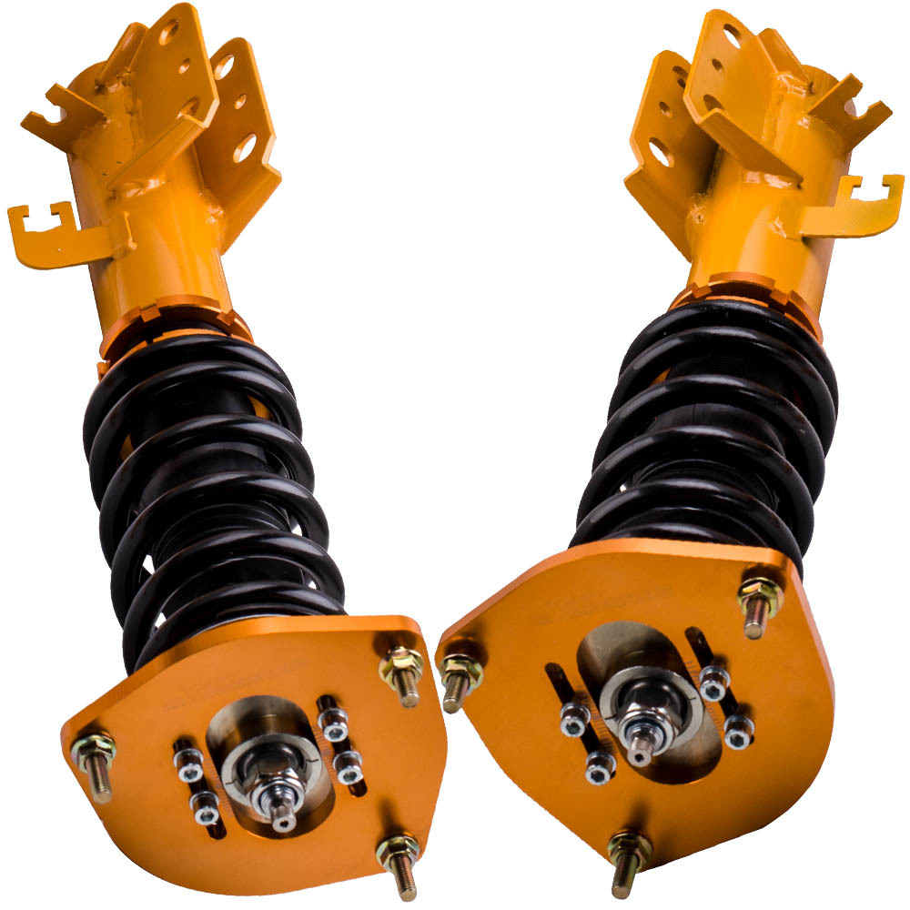 Adj Damper Coilovers Kits compatible for Nissan Sentra B16 07-2012 Shock Absorbers 24-Ways Lowering Kit