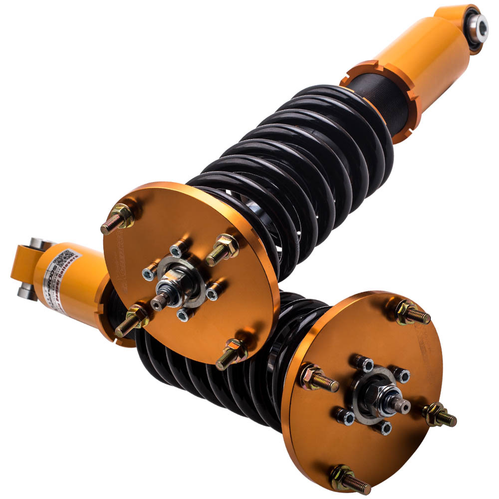Compatible for Porsche Cayenne 2002-2010 24 Adjustable Damper Shocks Complete Coilovers Kit  Lowering Kit