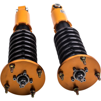 Compatible for Porsche Cayenne 2002-2010 24 Adjustable Damper Shocks Complete Coilovers Kit  Lowering Kit