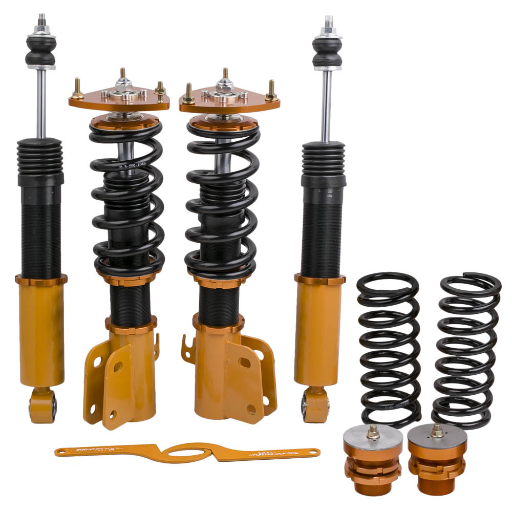 Front Complete Coil Spring Struts Rear Shocks compatible for Scion xB 2004-2006 Coilovers compatible for Toyota Echo 2000-2005 lowering kit