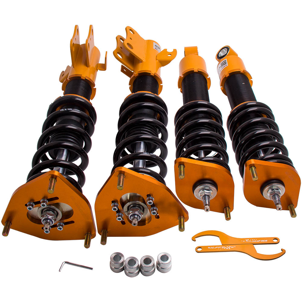 Kit suspension combine filete compatible pour subaru forester 2009-13 réglable amortisseurskit d'abaissement