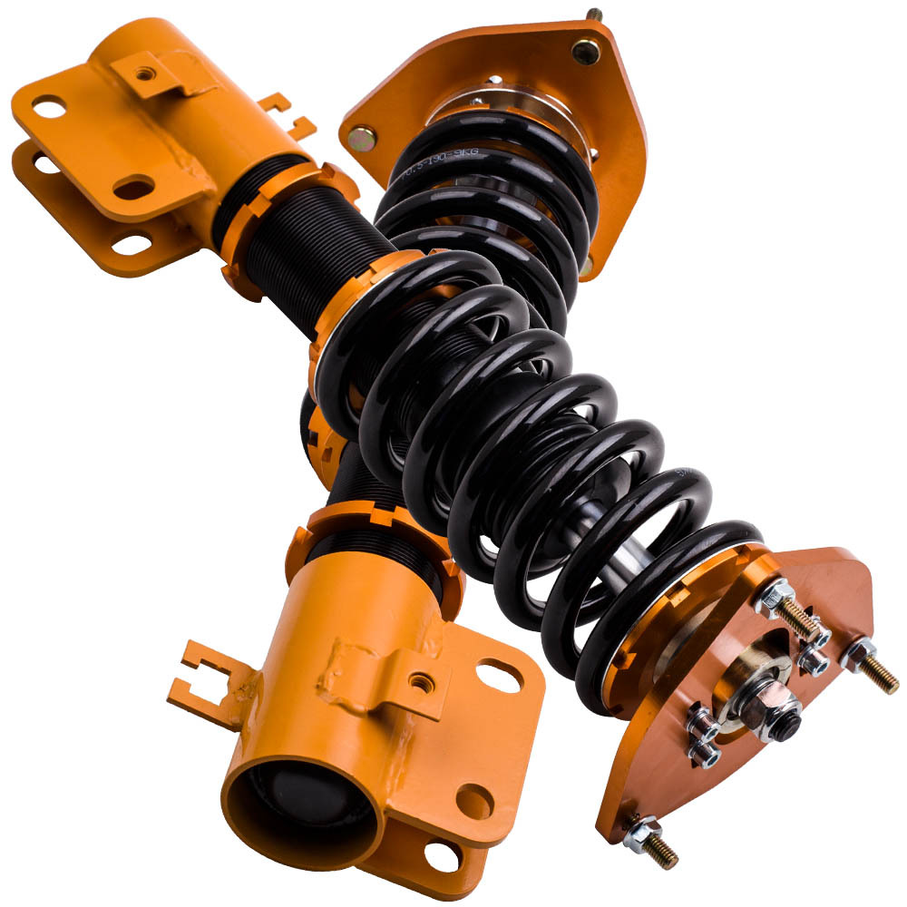 4x Suspension spring shocks compatible pour Subaru Legacy 1998-2004 adj.combinés filetés strutskit dabaissement