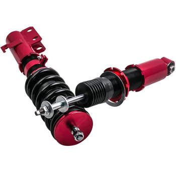 Compatible for Toyota Celica 2000-06 Suspension Coil Over Spring Shock Strut Red Coilovers Lowering Kit