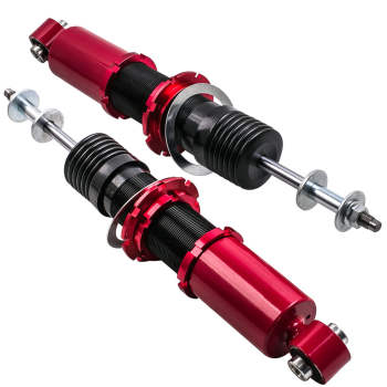Compatible for Toyota Celica 2000-06 Suspension Coil Over Spring Shock Strut Red Coilovers Lowering Kit