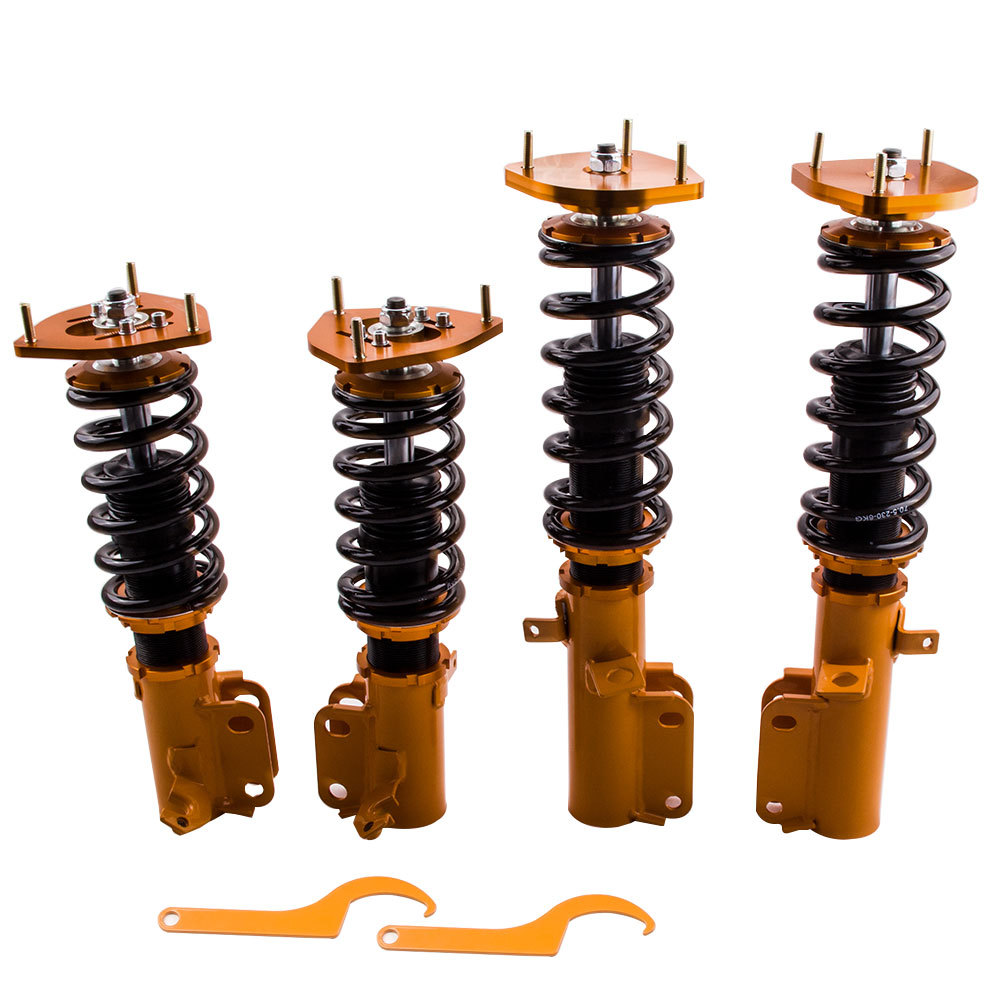 Compatible for Toyota Corolla E90 E100 E110 1987 - 2002 Adjustable Height Camber Suspension Kit Coilovers Lowering Kit