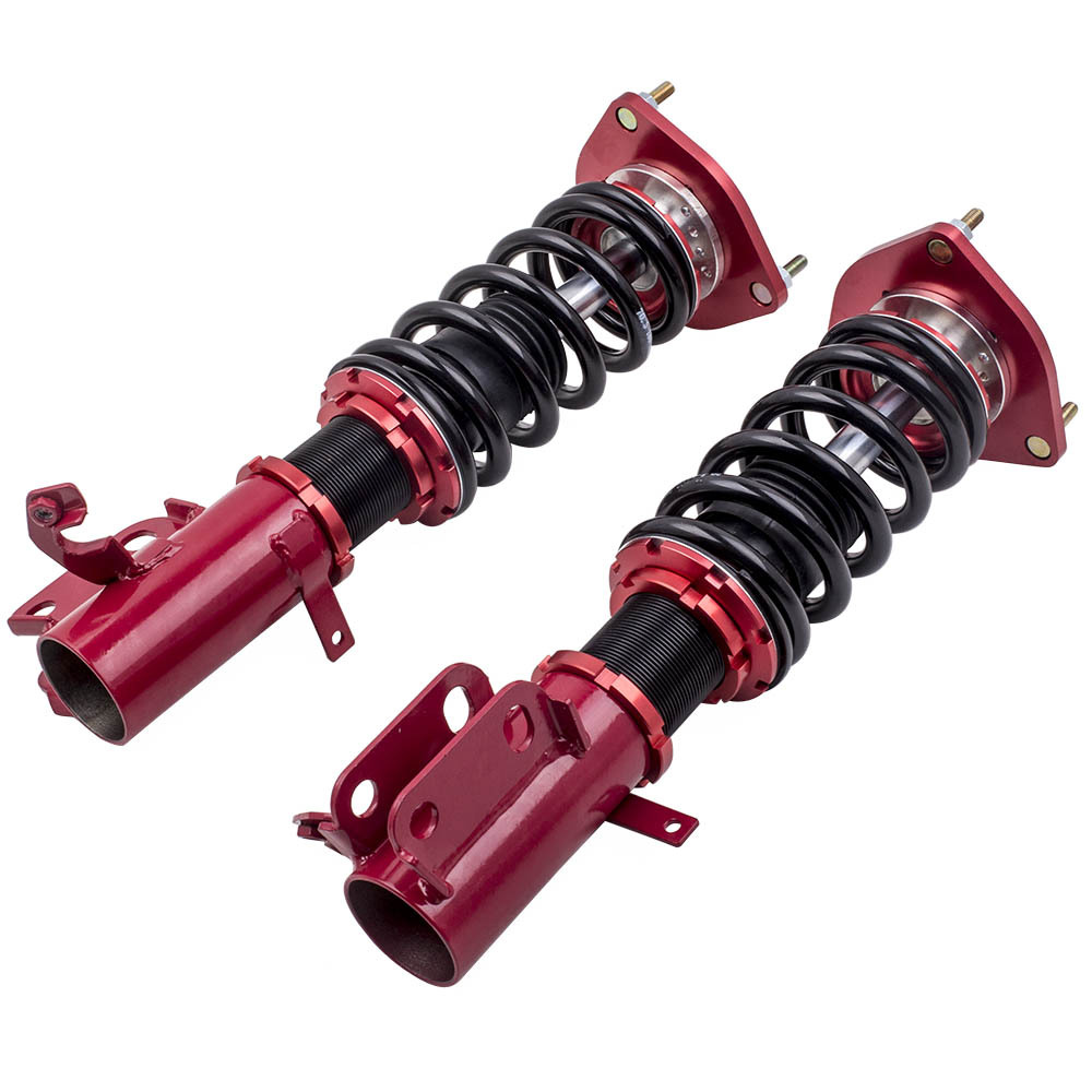 Kit de suspension combinés filetés Compa compatible pour Toyota Corolla E90 E100 E110 AE92 AE101 AE111 1988-1999 Jambe de suspensionkit d'abaissement