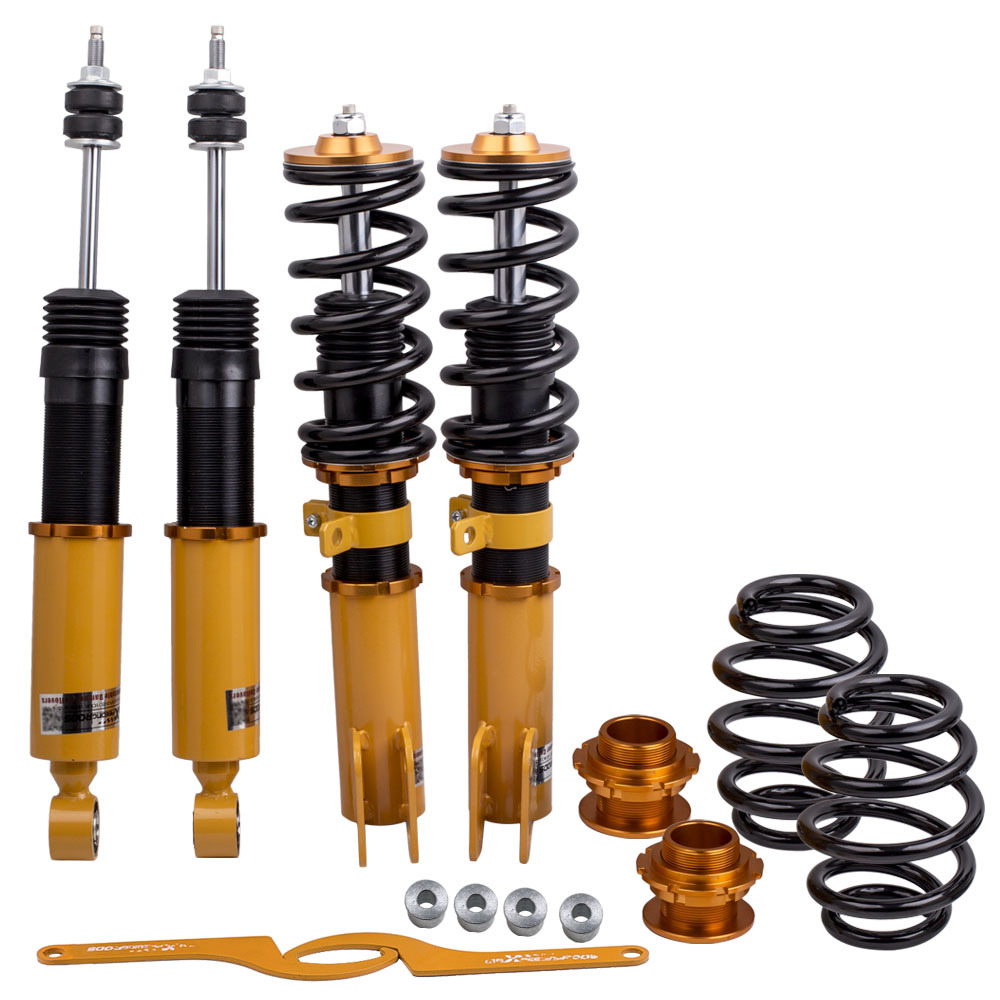 Compatible for Toyota Yaris 13-17 24 Levels Adj Damper Suspension Tuning Coilover Strut Kit Lowering Kit