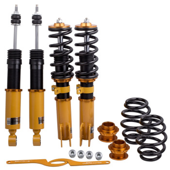 Compatible for Toyota Yaris 13-17 24 Levels Adj Damper Suspension Tuning Coilover Strut Kit Lowering Kit