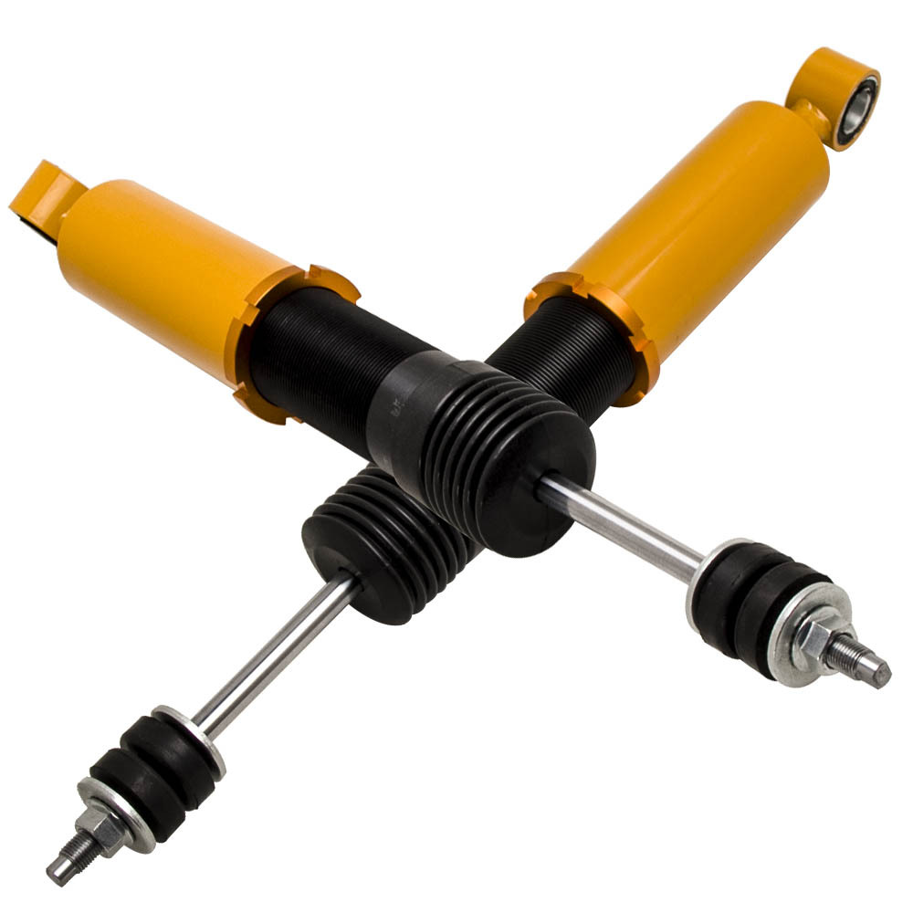 Coilovers Spring Shocks Strut Kit compatible for Toyota Yaris 13-17 Rear + Front Adj Height Lowering Kit