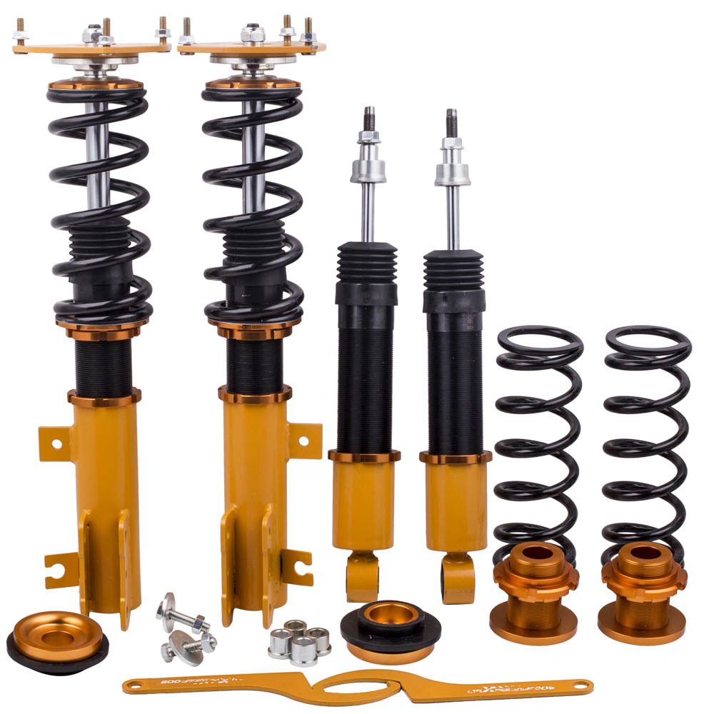  compatible for Volvo S70 / C70 / V70 1998-2001 Adj. Height Shock Absorbers Strut Coilovers Suspension Kits  lowering kit