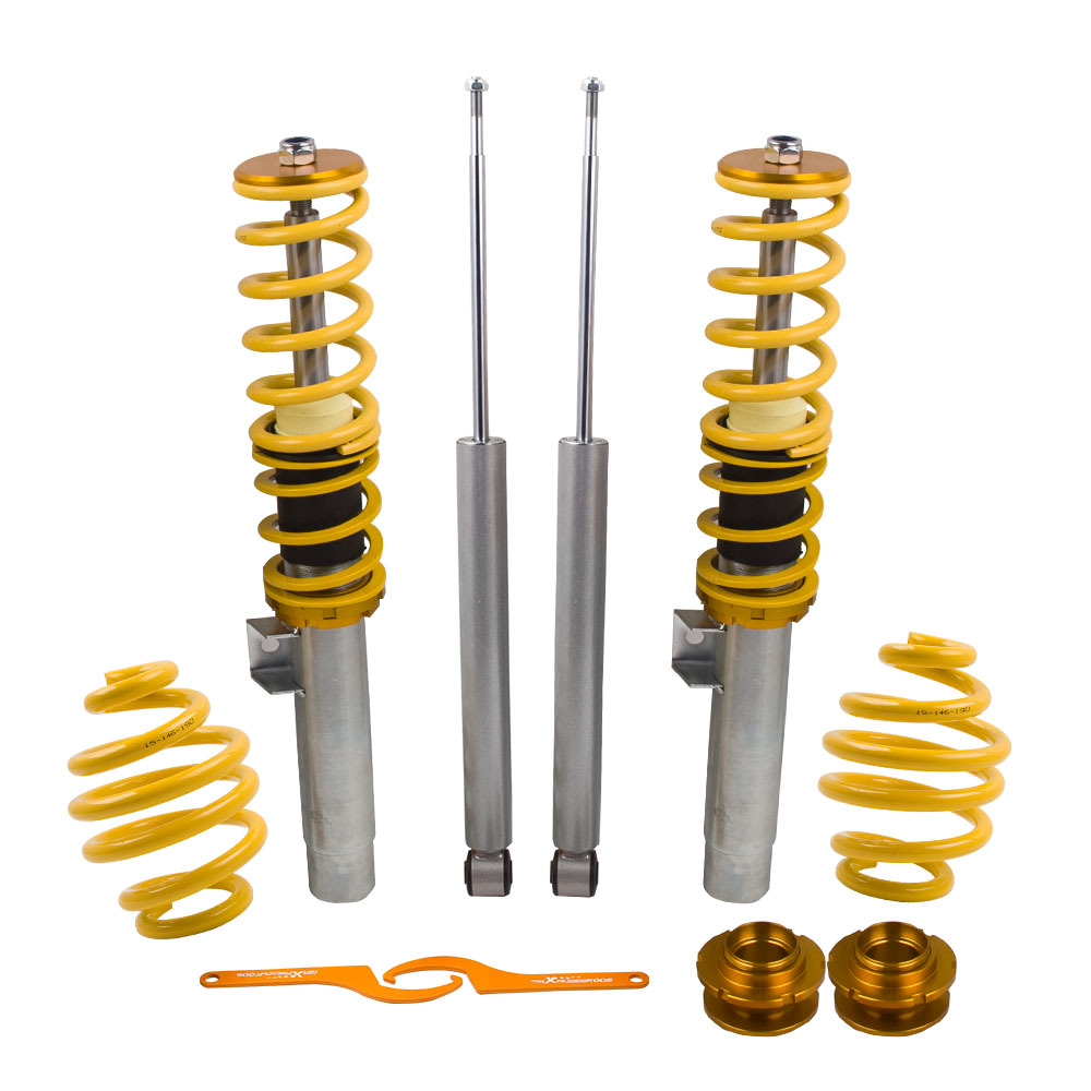 Amortisseurs Réglable Suspension Kit compatible pour BMW 3 série E46 320i 323i Coilover NEUFkit dabaissement