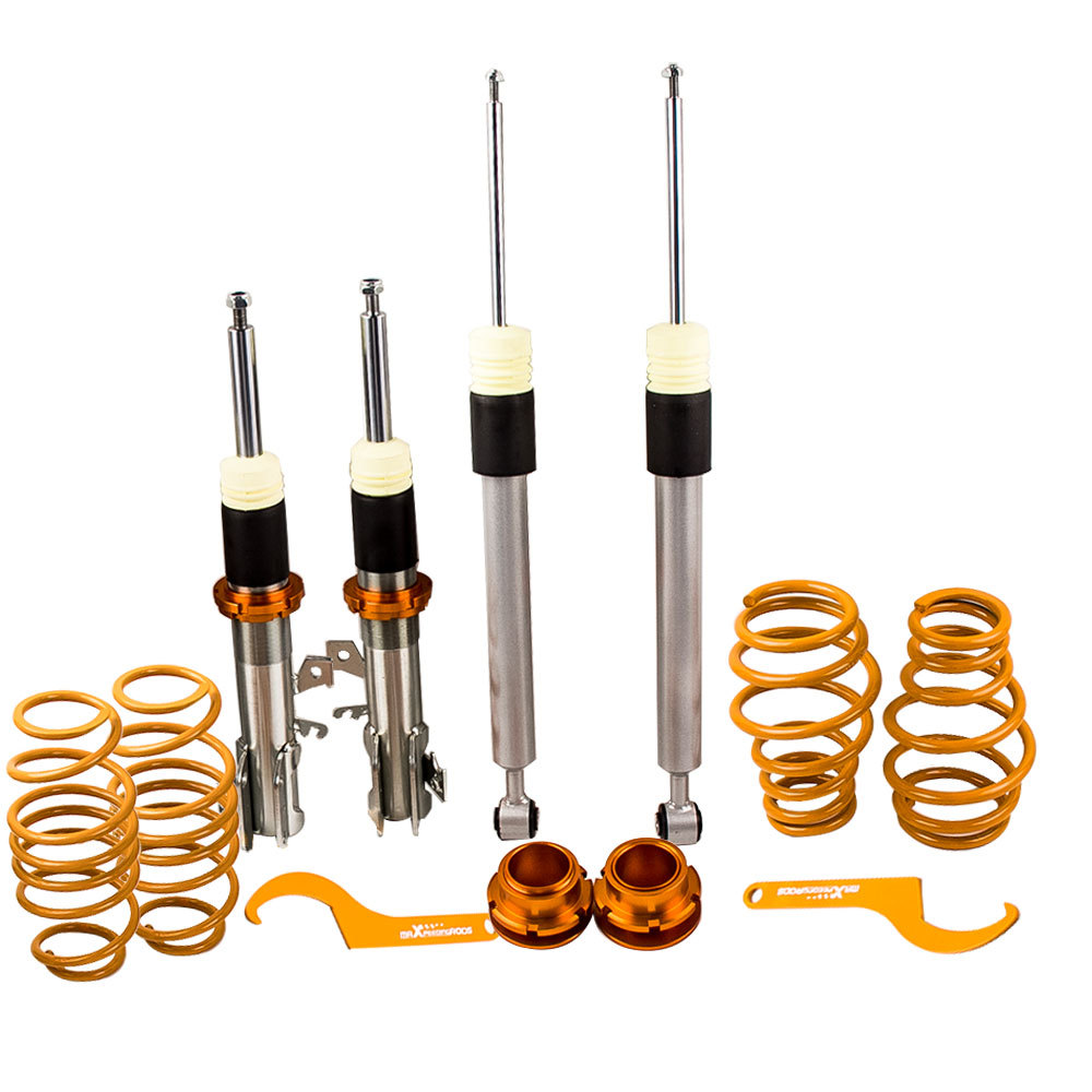 Compatible for Ford Fiesta MK7 JA8 Mark VII Coilover Suspension Shock Spring Struts 1.4TDCi Lowering Kit