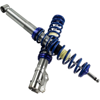 Compatible for Vw Golf MK2 MK3 Jetta Adjustable Suspension Coilovers Front Rear Lowering Kit