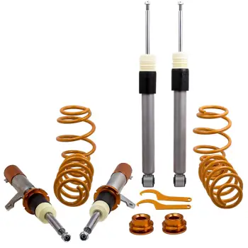 Coilovers Compatible for SEAT LEON (1M1) Compatible for FWD 1999-2006  Adjustable Suspension Shock Absorber Kit