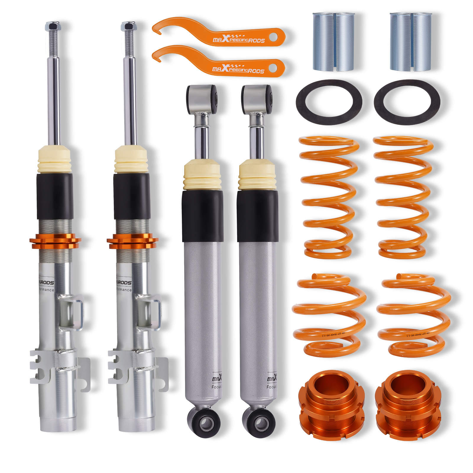 Adjustable Coilover Suspension Kit Coilovers Compatible for VW Transporter  T5 2003-2015 /T6 2015–present