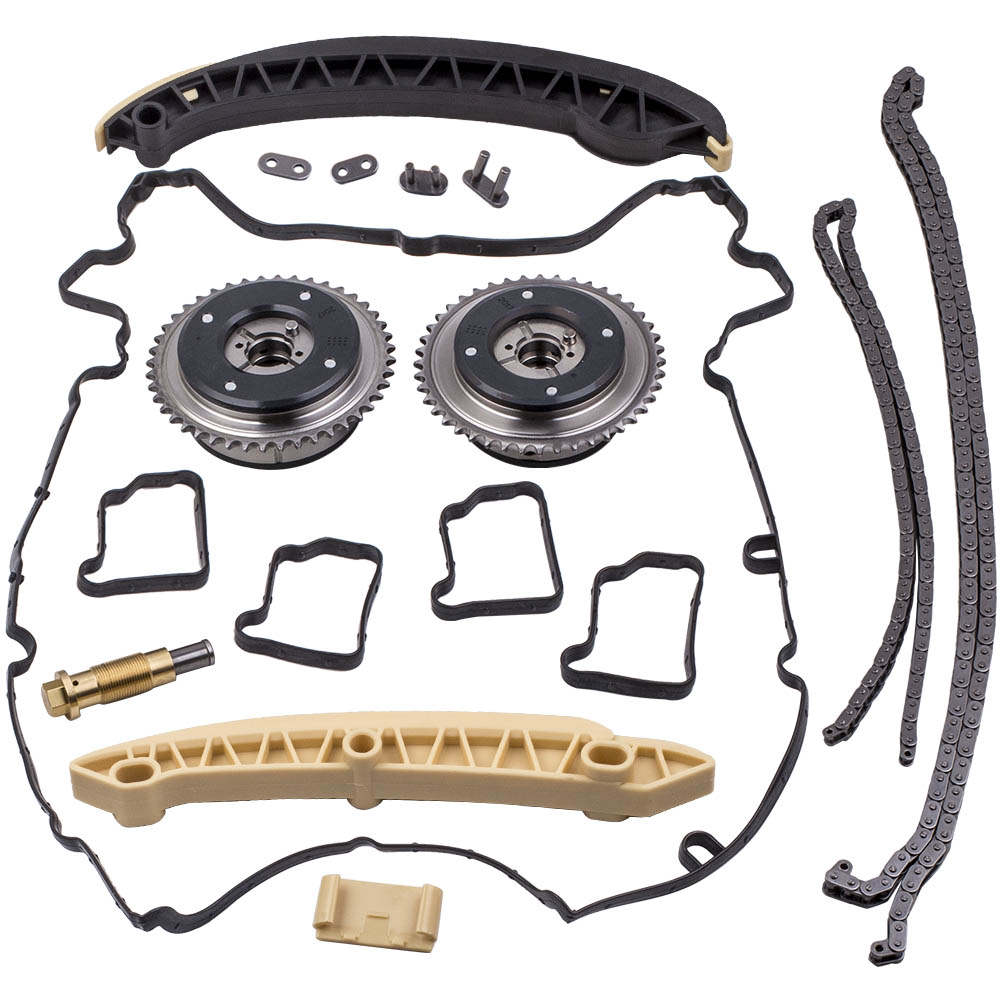 Compatible for Mercedes Benz M271 1.8 L Petrol Timing Chain Kit Incl VVT Camshaft Pulley