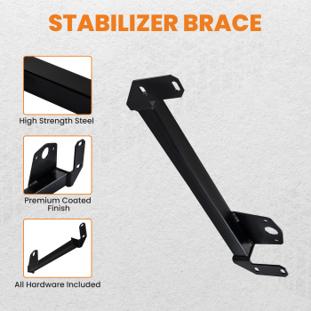 Steering Gear Box Stabilizer Brace New compatible for Dodge Ram 1994-2002 1500 2500 4X4