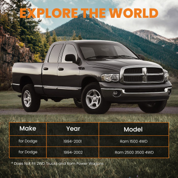 Steering Gear Box Stabilizer Brace New compatible for Dodge Ram 1994-2002 1500 2500 4X4