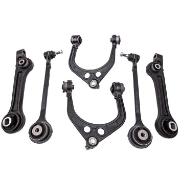 Compatible for Chrysler 300 ADI 6 Piece Control Arm Kit Uppers w/ Lower Forward and Rearward suspension arms