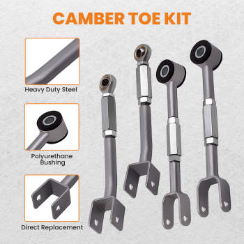Compatible for Nissan 350Z 2003 Adjustable Rear Camber/Control Arm + Toe Traction Alignment suspension arms