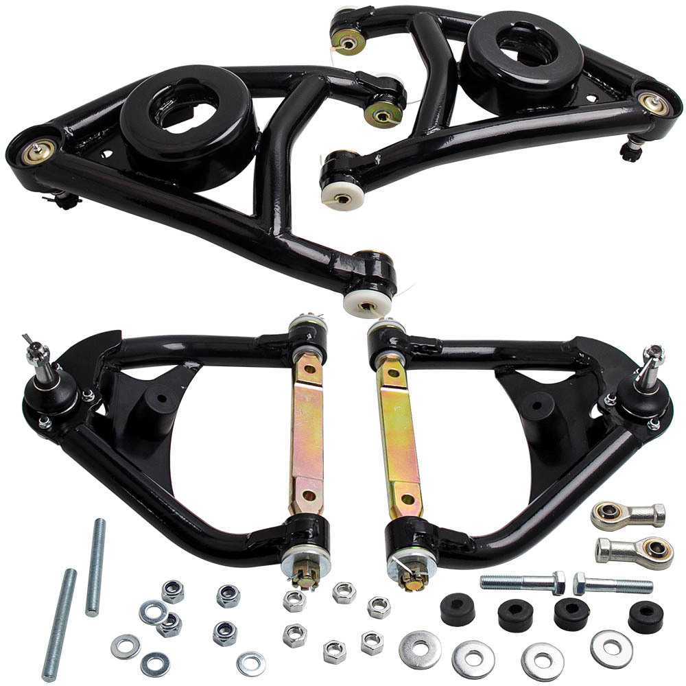 Front Heavy Duty Upper Lower Control Arms A-Arms compatible for Pontiac Grand Prix 69-1972