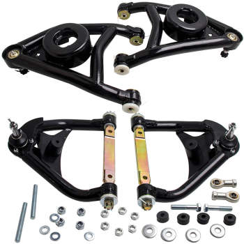 Compatible for Chevy Chevelle 64-1972 AD Heavy Duty Tubular Upper Lower Control Arms A Body suspension arms