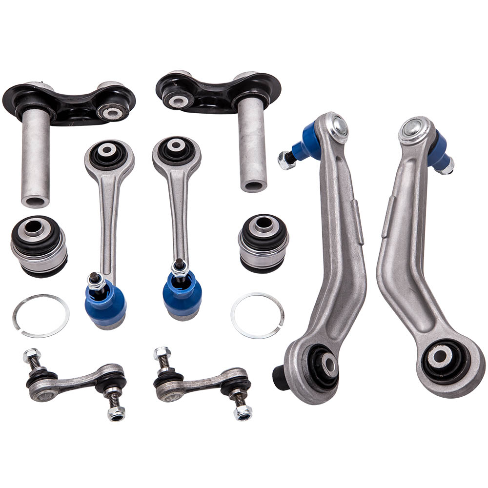 Compatible for BMW E39 Front Wishbone Control Arm Kit + 2 Tie Rods + 2 Stabilizers suspension arms-image-CA-E39-10