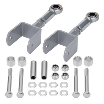 2 Pcs Rear Upper Adjustable Control Arms w/bushings compatible for Ford Mustang 1979 2004