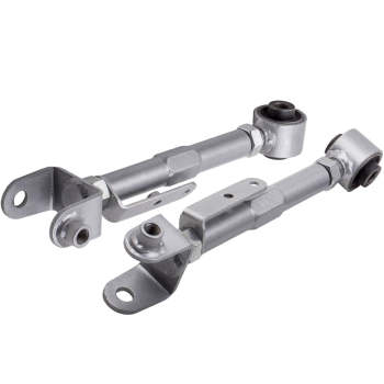 Compatible for Honda CRV 2002 - 2006 Silver Pair Rear Adjustable Camber Control Arms Kit suspension arms