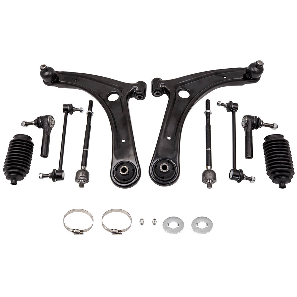 Compatible for Dodge Caliber 2007 - 2012 ADI 10pc Front Lower Control Arm Sway Bar Kit suspension arms