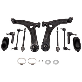 Compatible for Dodge Caliber 2007 - 2012 ADI 10pc Front Lower Control Arm Sway Bar Kit suspension arms