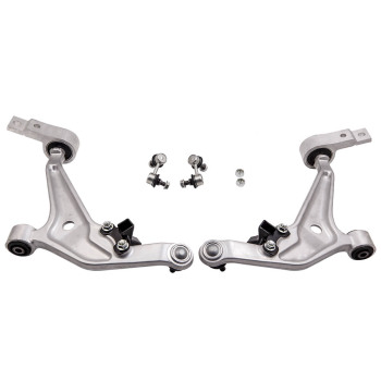 KIT Front Lower Wishbone Suspension Arms and Drop Links compatible for Nissan X-Trail suspension arms