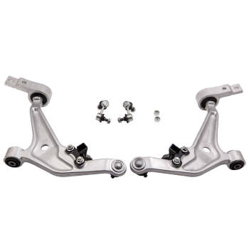KIT Front Lower Wishbone Suspension Arms and Drop Links compatible for Nissan X-Trail suspension arms