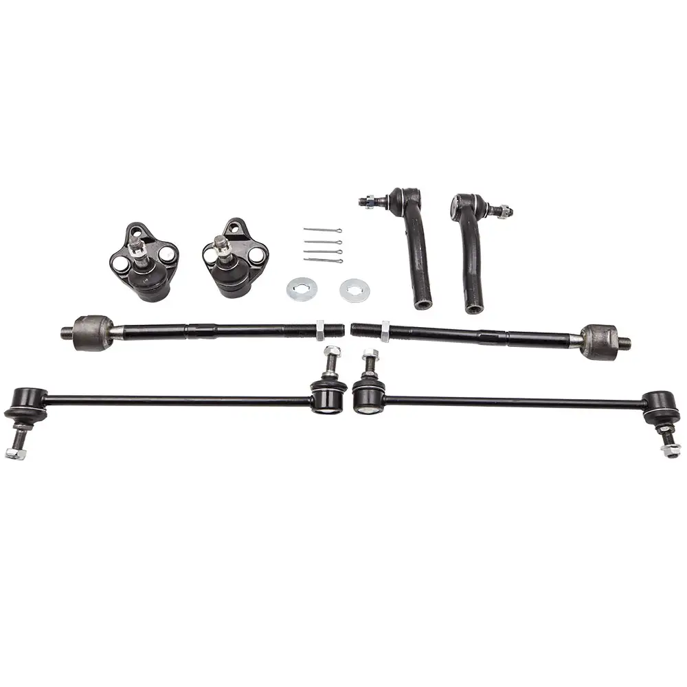 Mirage 97-02 Control Arm Ball Joint Tie Rods Sway Bar Link Suspension Kit 8PCS