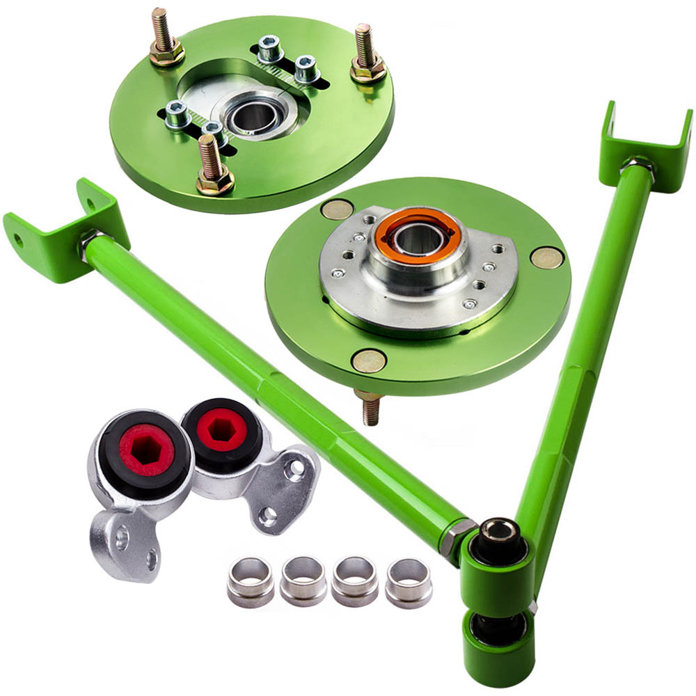 Compatible for BMW E46 Rear Camber Arm and Camber Plates and Urethane Control Arm Bushings