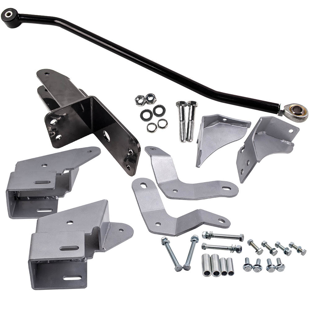 Front Track Bar compatible for Jeep Cherokee XJ 84-01 4-6.5 inch Lift w/ Drop Bracket Set