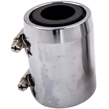 24 inch Flexible Upper or Lower Engine Cooling Water Hose Kit l w/ Chrome Caps