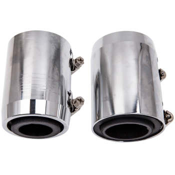 24 inch Flexible Upper or Lower Engine Cooling Water Hose Kit l w/ Chrome Caps