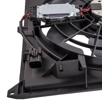 Radiator Cooling Fan Assembly compatible for BMW 3 Series E46 1998-2007 17117561757