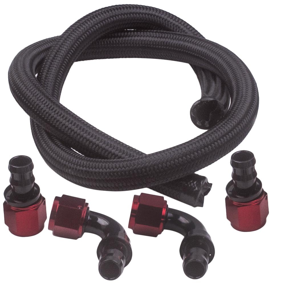 13 Rang 10AN Refroidisseur dhuile + tuyau tressé + kit de montage dadaptateur