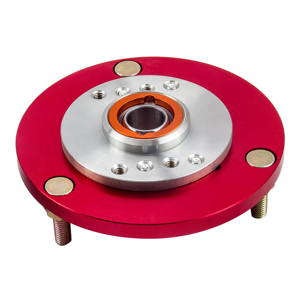 Compatible for BMW 3 Series E36 92-99 Front Coilover ADJ.Camber Plate Top Upper Mount Red