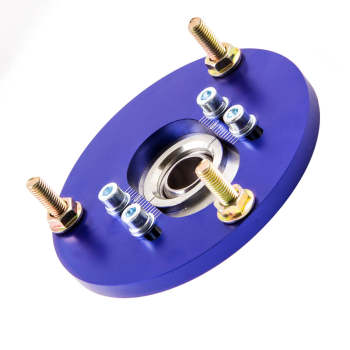 Compatible for BMW E46 1998 - 2005 M3 Suspension Top Mount Front Coilover Adjustable Camber Plate Blue