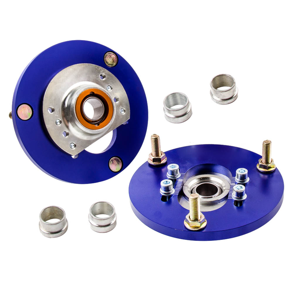 Compatible for BMW E46 1998 - 2005 M3 Suspension Top Mount Front Coilover Adjustable Camber Plate Blue