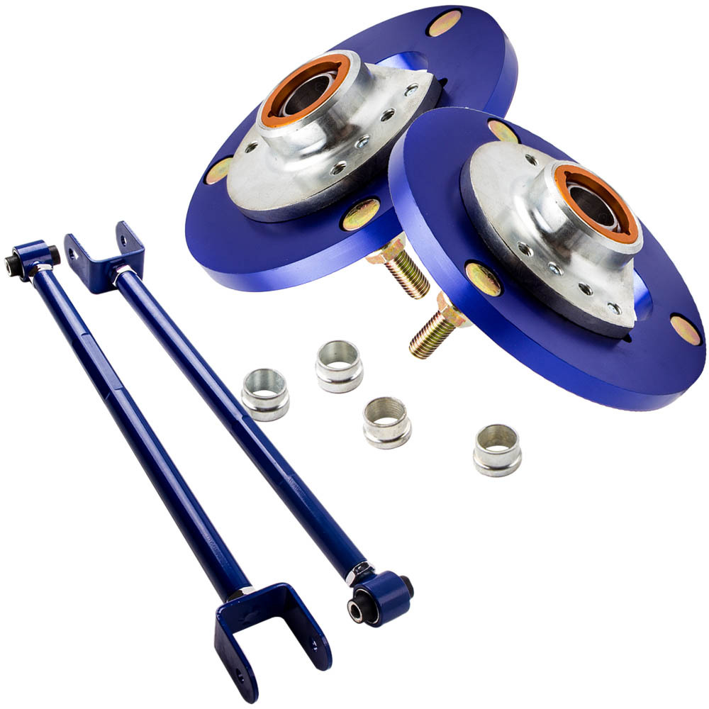 Compatible for BMW E46 Z4 X3 Adjustable Rear Lower Camber Control Arms + Front Camber Plate